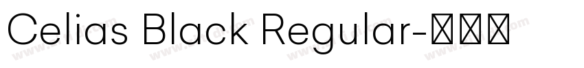 Celias Black Regular字体转换